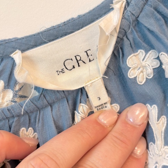 THE GREAT Maxi Embroidered Sundress with Bishop Sleeves - Picture 6 of 7